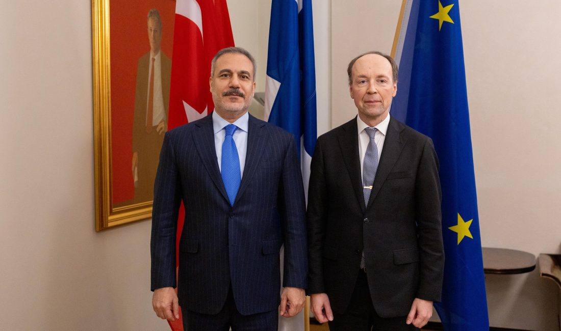 Dışişleri Bakanı Hakan Fidan, resmi temaslarda bulunmak üzere gittiği Finlandiya’nın