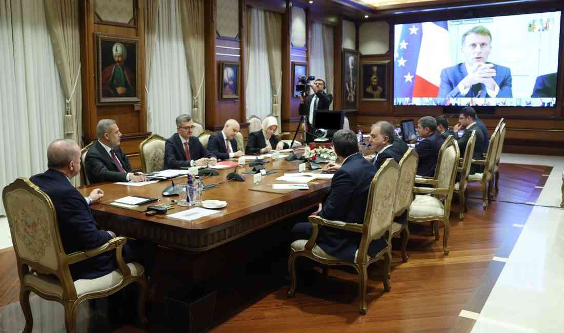 &nbsp; Erdoğan, Ukrayna konusunda çevrimiçi Liderler Zirvesi’ne katıldı Cumhurbaşkanlığı İletişim