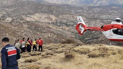   Malatya’nın Doğanşehir ilçesinde yakacak odun toplamak için dağa çıkan
