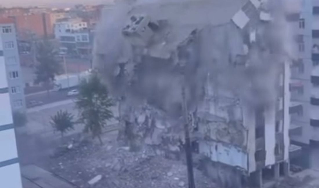   Diyarbakır’ın Bağlar ilçesinde, 6 Şubat depremlerinde ağır hasar aldığı