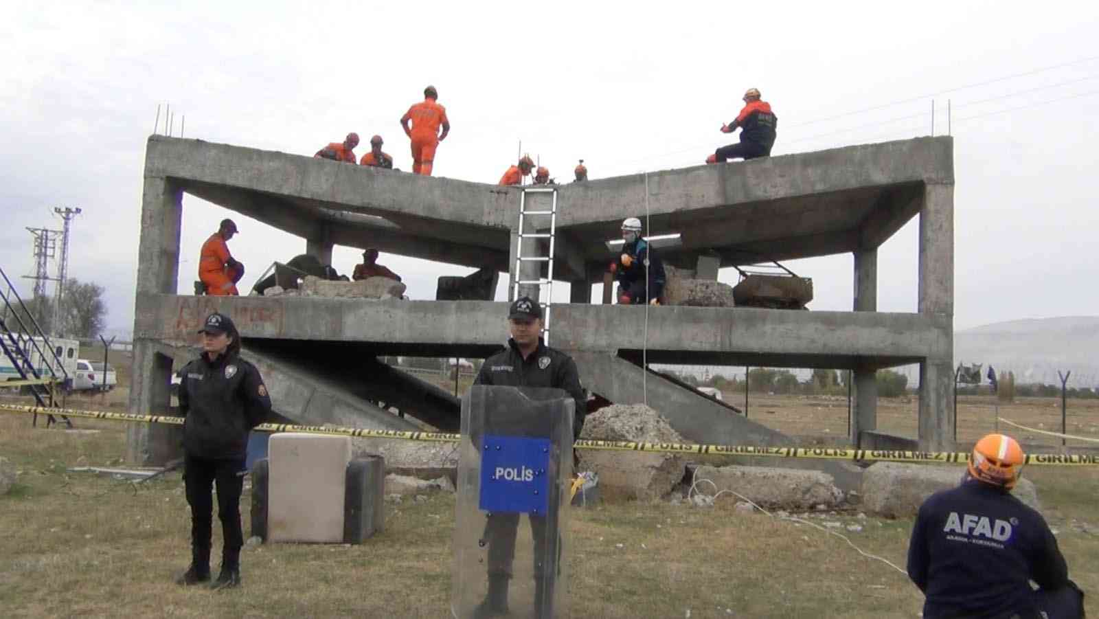 Erzincan’da, Türkiye Afet Müdahale Planı (TAMP) kapsamında geniş katılımlı bir
