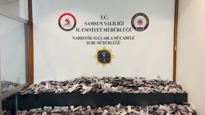   Samsun’un İlkadım ilçesinde, İl Emniyet Müdürlüğü narkotik ekipleri tarafından