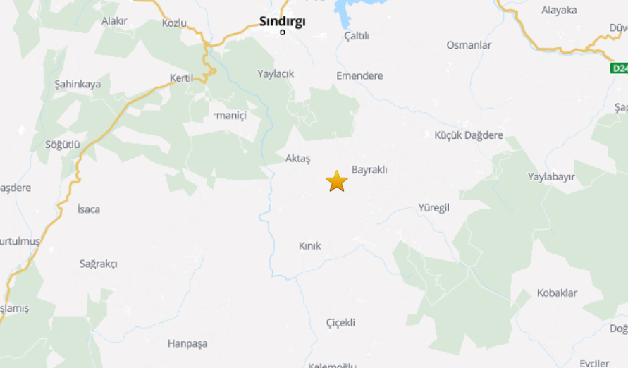 Balıkesir’in Sındırgı ilçesinde, Richter ölçeğine göre 4.2 büyüklüğünde bir deprem