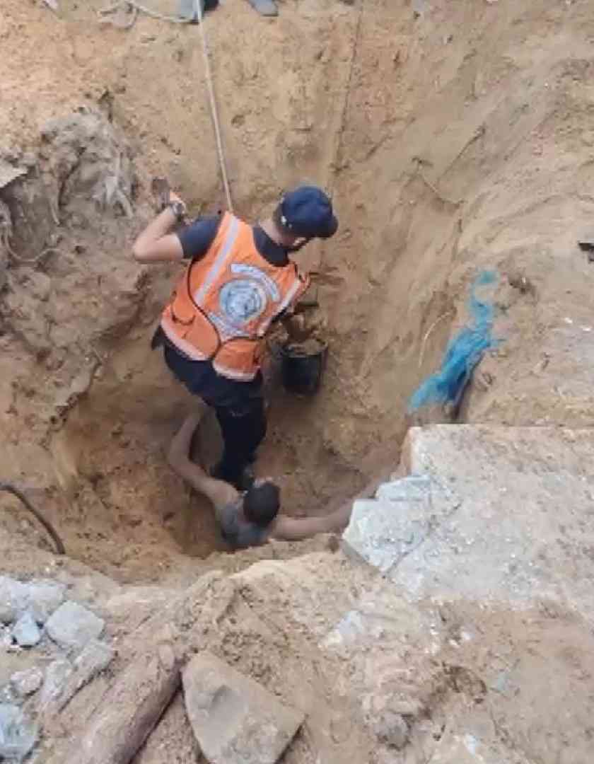 &nbsp; Kuzey Sivil Savunma Ekipleri Hızlı Müdahale Etti Gazze’nin kuzeyindeki