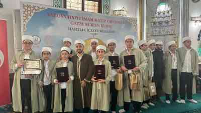 &nbsp; Yalova Merkez Camii’nde bu yıl düzenlenen Hafızlık İcazet Merasimi,