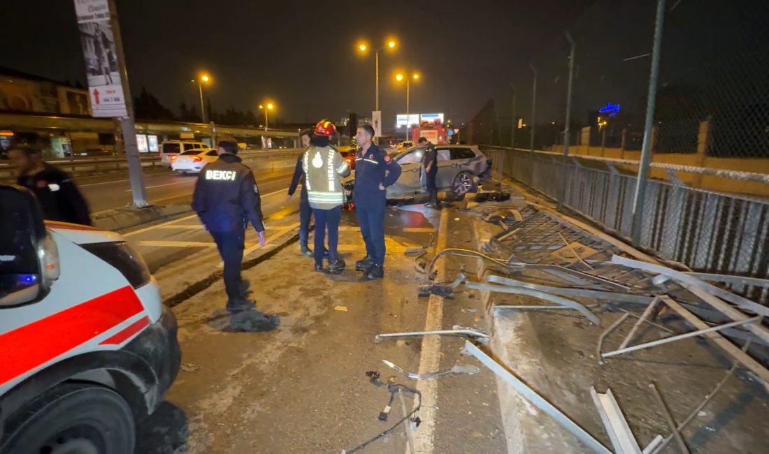   İstanbul Avcılar’da D-100 Karayolu üzerinde sürücüsünün direksiyon hâkimiyetini kaybettiği