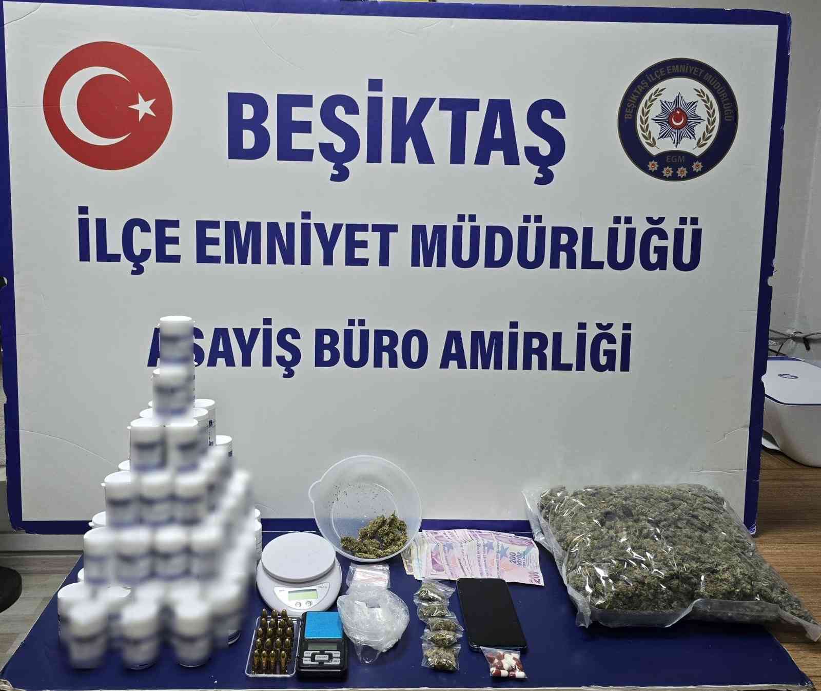 Beşiktaş Asayiş Büro Amirliği ekiplerinin Gayrettepe’de gerçekleştirdiği uyuşturucu operasyonunda, durumundan