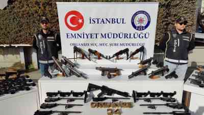 &nbsp; Silah İmalatı, Kaçakçılık ve Suç Örgütlerine Yönelik Operasyonlar İstanbul