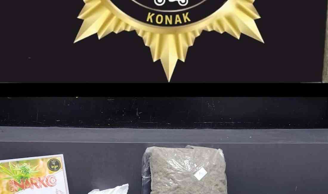 İzmir’in Konak ilçesinde polis ekiplerinin bir eve düzenlediği operasyonda 5