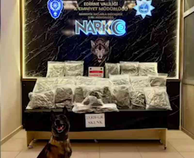 &nbsp; Edirne’de Kapıkule Sınır Kapısı’nda Skunk Operasyonu Edirne İl Emniyet