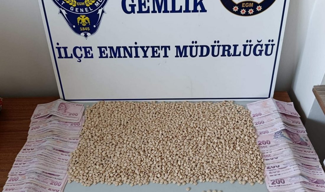 Bursa’nın Gemlik ilçesinde polis ekipleri, şüphe üzerine durdurdukları bir araçta