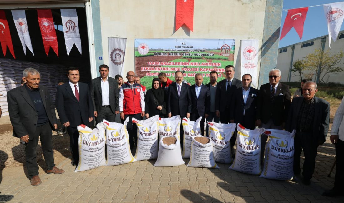 Tarım Arazilerinin Kullanımının Etkinleştirilmesi (TAKE) Projesi kapsamında Siirt’te 588 çiftçiye