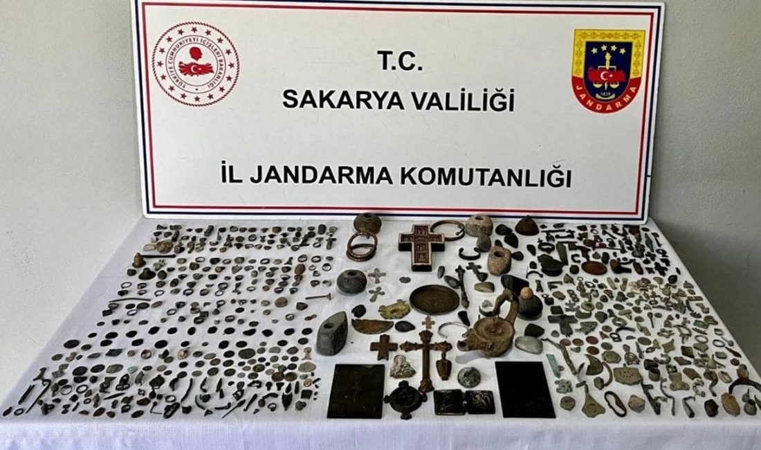 Sakarya İl Jandarma Komutanlığı ekiplerince düzenlenen “Anadolu Mirası” operasyonunda, Bizans