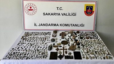 Sakarya İl Jandarma Komutanlığı ekiplerince düzenlenen “Anadolu Mirası” operasyonunda, Bizans