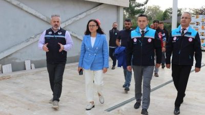 Yalova Valisi Dr. Hülya Kaya, Dereağzı yerleşkesinde yapımı devam eden