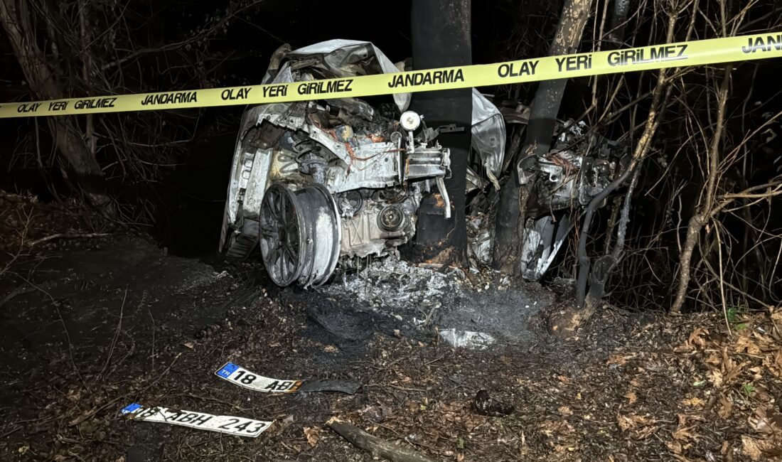 &nbsp; Direksiyon Hakimiyetini Kaybeden Sürücü Ağaca Çarptı Karabük’ün Safranbolu ilçesinde