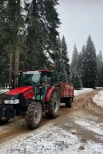 &nbsp; 1400 Rakımlı Yaylalar Beyaza Büründü Bartın’da gece saatlerinde kent