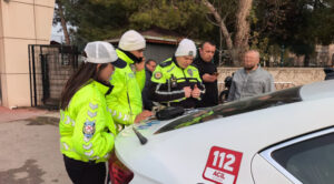 Bursa’nın İnegöl İlçesinde Korsan Taşımacılık Yapan 2 Araç Trafikten Menedildi