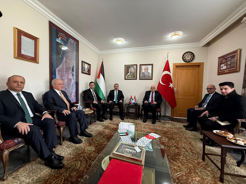 &nbsp; Filistin-Türkiye İlişkilerinde Dayanışma Vurgusu Büyük Birlik Partisi (BBP) Genel