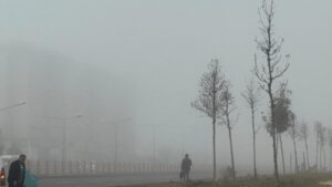 &nbsp; Yoğun Sis Görüş Mesafesini Düşürdü Diyarbakır’da sabah saatlerinde etkili