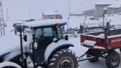 &nbsp; Kent Merkezinde Hafif, Yüksek Kesimlerde Yoğun Kar Ağrı’da dün