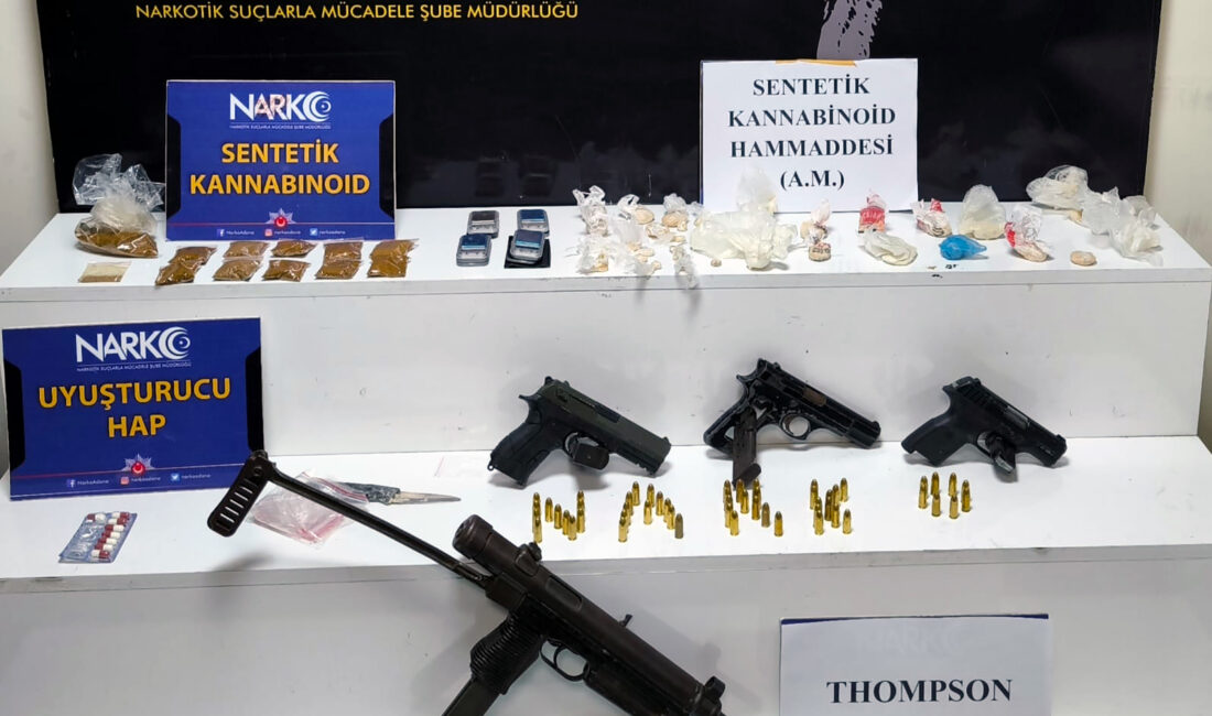 Evlerinde Bonzai Ham Maddesi ve Ruhsatsız Silahlarla Yakalanan Şüpheliler Adliyeye