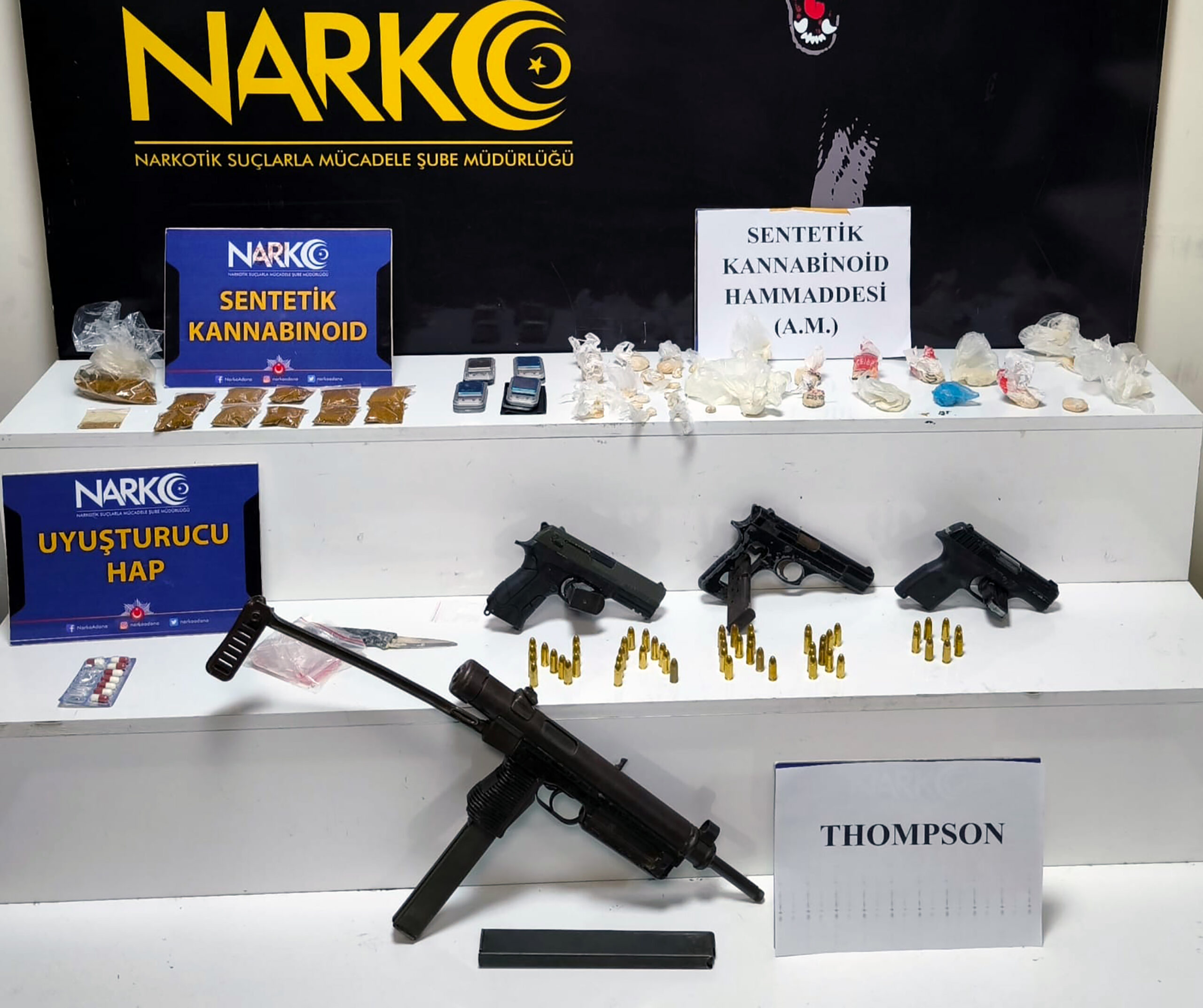 Evlerinde Bonzai Ham Maddesi ve Ruhsatsız Silahlarla Yakalanan Şüpheliler Adliyeye