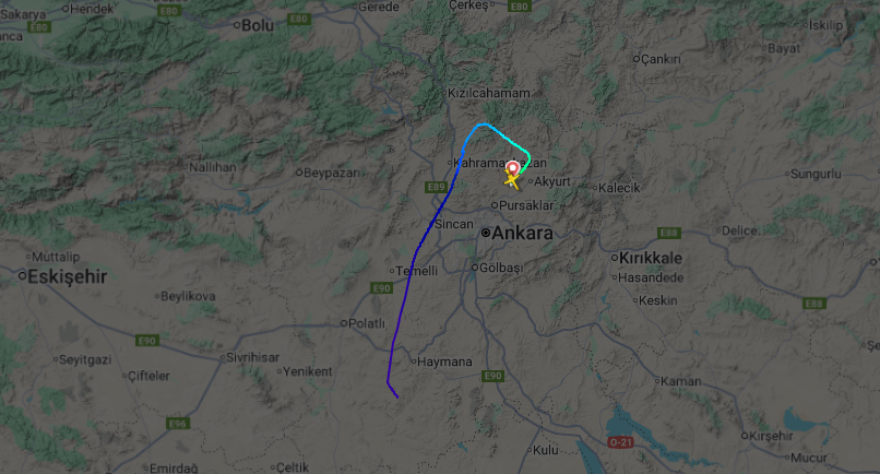 Esenboğa’dan Kalkan İş Jeti Haymana Civarında Düştü: Acil İniş Bildirimi