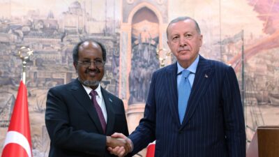 Cumhurbaşkanı Erdoğan, Somali Cumhurbaşkanı Mahmud ile Dolmabahçe’de Bir Araya Geldi: