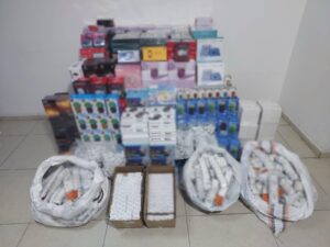 Gaziantep’te jandarma ekiplerinin bir iş yerine düzenlediği operasyonda, piyasa değeri