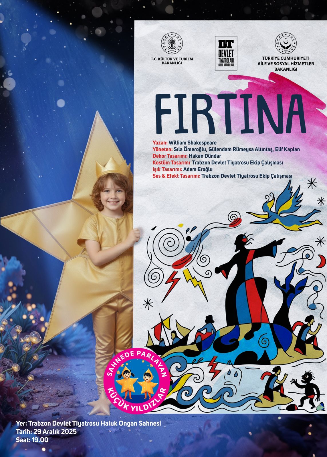 &nbsp; Çocuklar Sahne Sanatlarının Doğrudan Parçası Oluyor Devlet Tiyatroları Genel