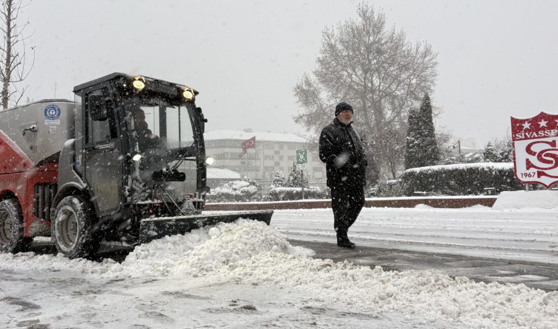 Hava Sıcaklığının Sıfırın Altına Düştüğü Sivas’ta Kar Yağışı Başladı Sivas’ta