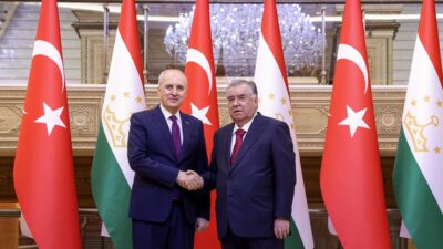 TBMM Başkanı Numan Kurtulmuş, resmi ziyaret için bulunduğu Tacikistan’ın başkenti