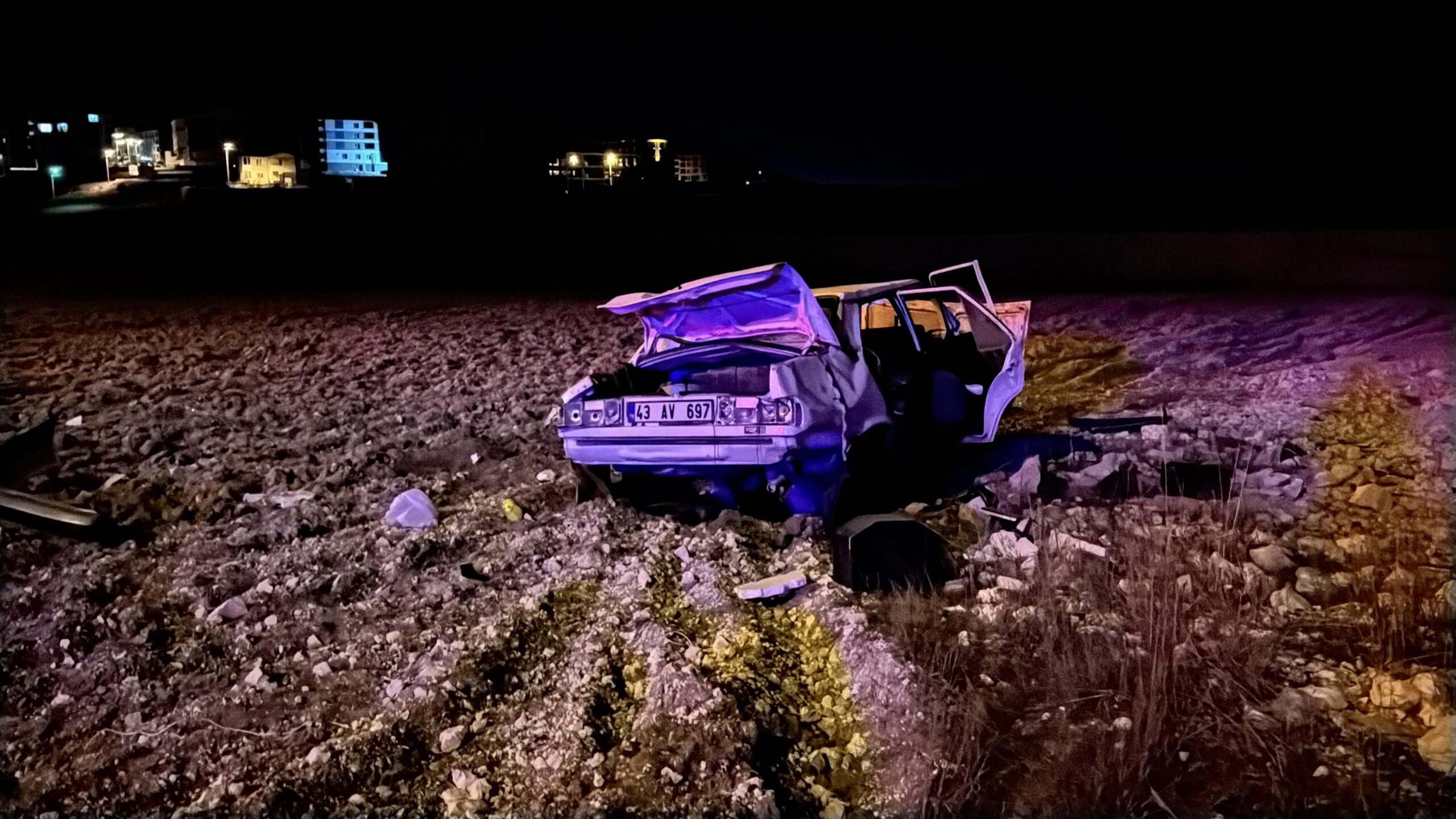 Kütahya’da Kontrolden Çıkan Araç Demir Yığınına Döndü Kütahya Organize Sanayi