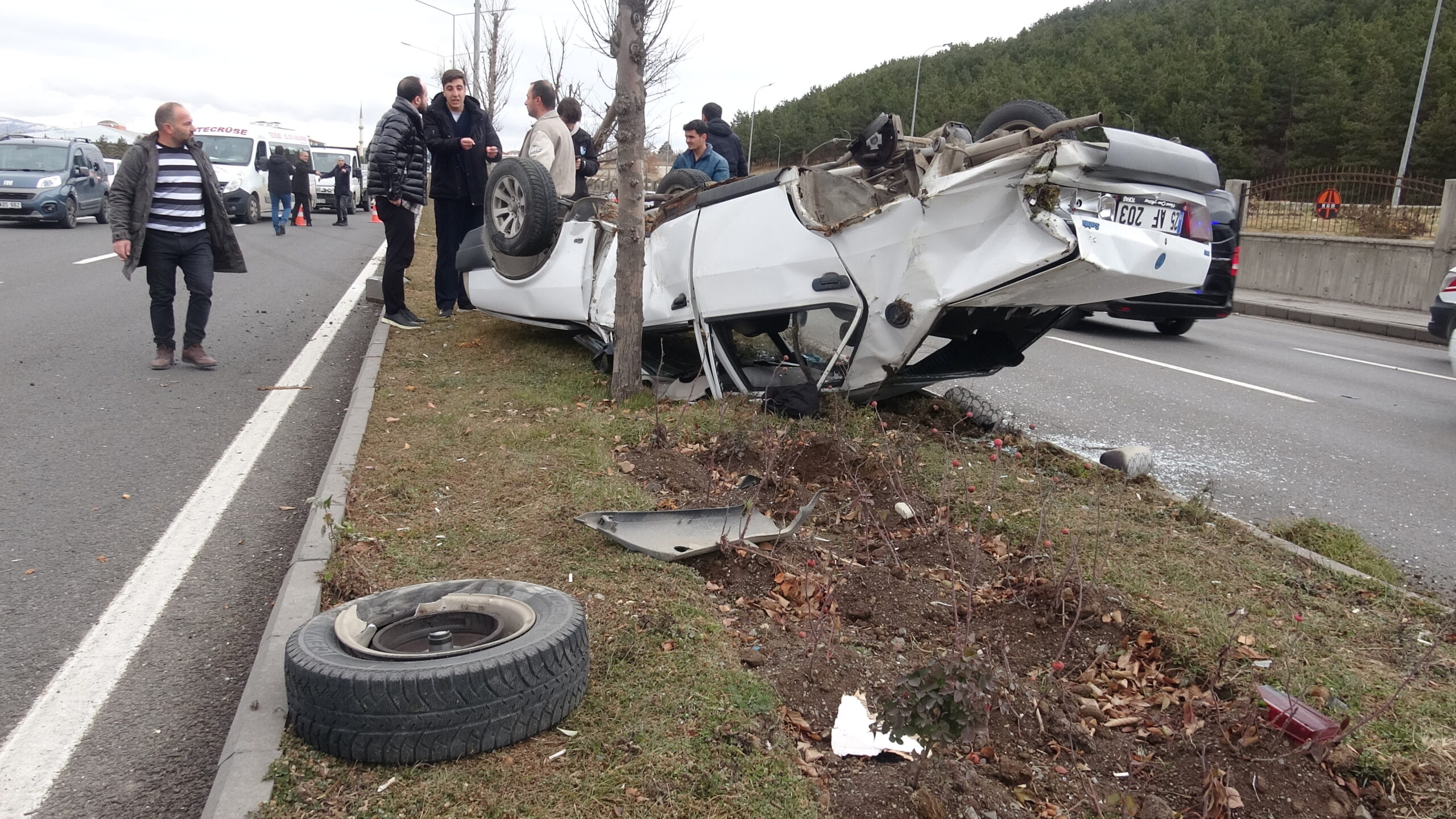 &nbsp; Yakutiye’de Kaza: İki Kişi Yaralandı Erzurum’un Yakutiye ilçesinde dün