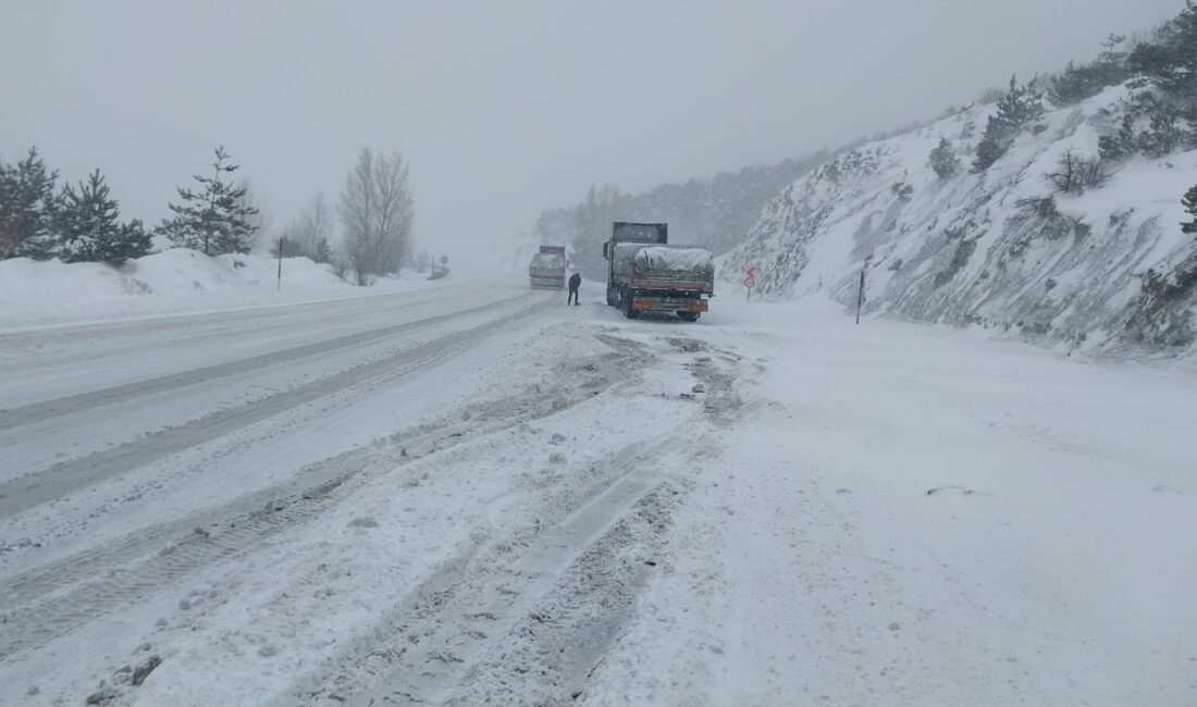 Tokat’ta Etkili Olan Kar Yağışı Ulaşımı Vurdu: 1650 Rakımlı Çamlıbel