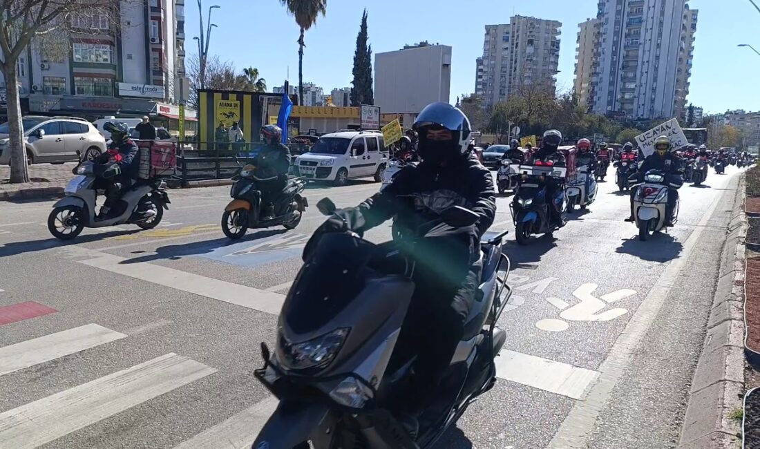 ADANA – Adana’da bir yemek sipariş platformuna bağlı çalışan yaklaşık