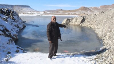 Kayseri’nin Yeşilhisar ilçesinde hava sıcaklığının sıfırın altında 17 dereceye kadar