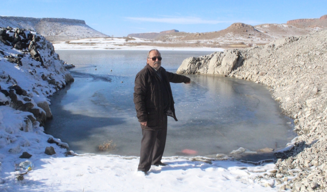 Kayseri’nin Yeşilhisar ilçesinde hava sıcaklığının sıfırın altında 17 dereceye kadar