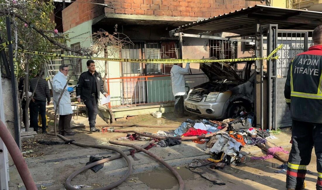 Aydın’ın Efeler ilçesinde, ikametini ve otomobilini ateşe verdikten sonra tüfekle