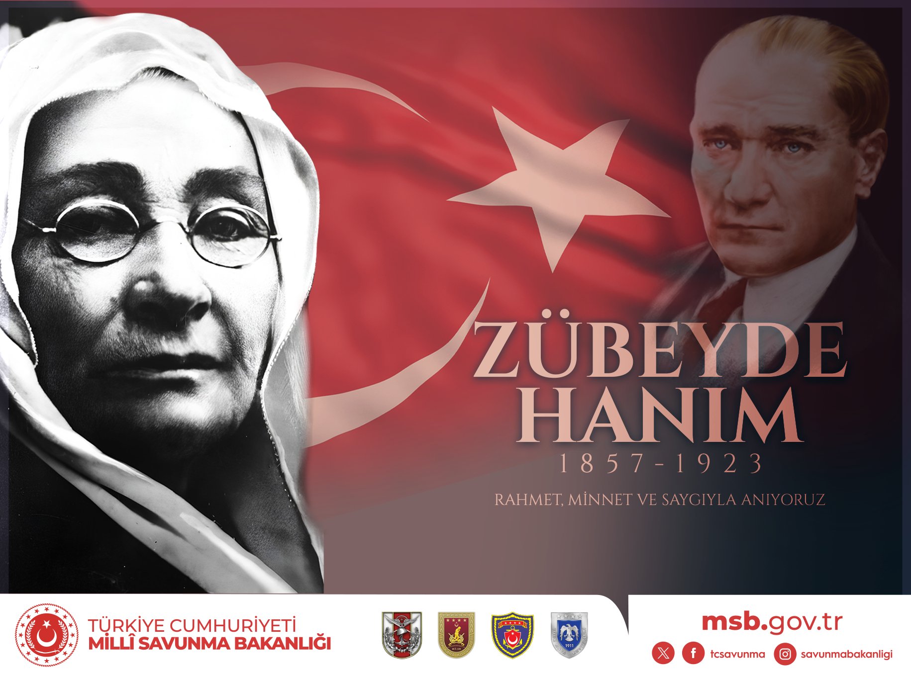 Milli Savunma Bakanlığı (MSB), Türkiye Cumhuriyeti’nin kurucusu Gazi Mustafa Kemal