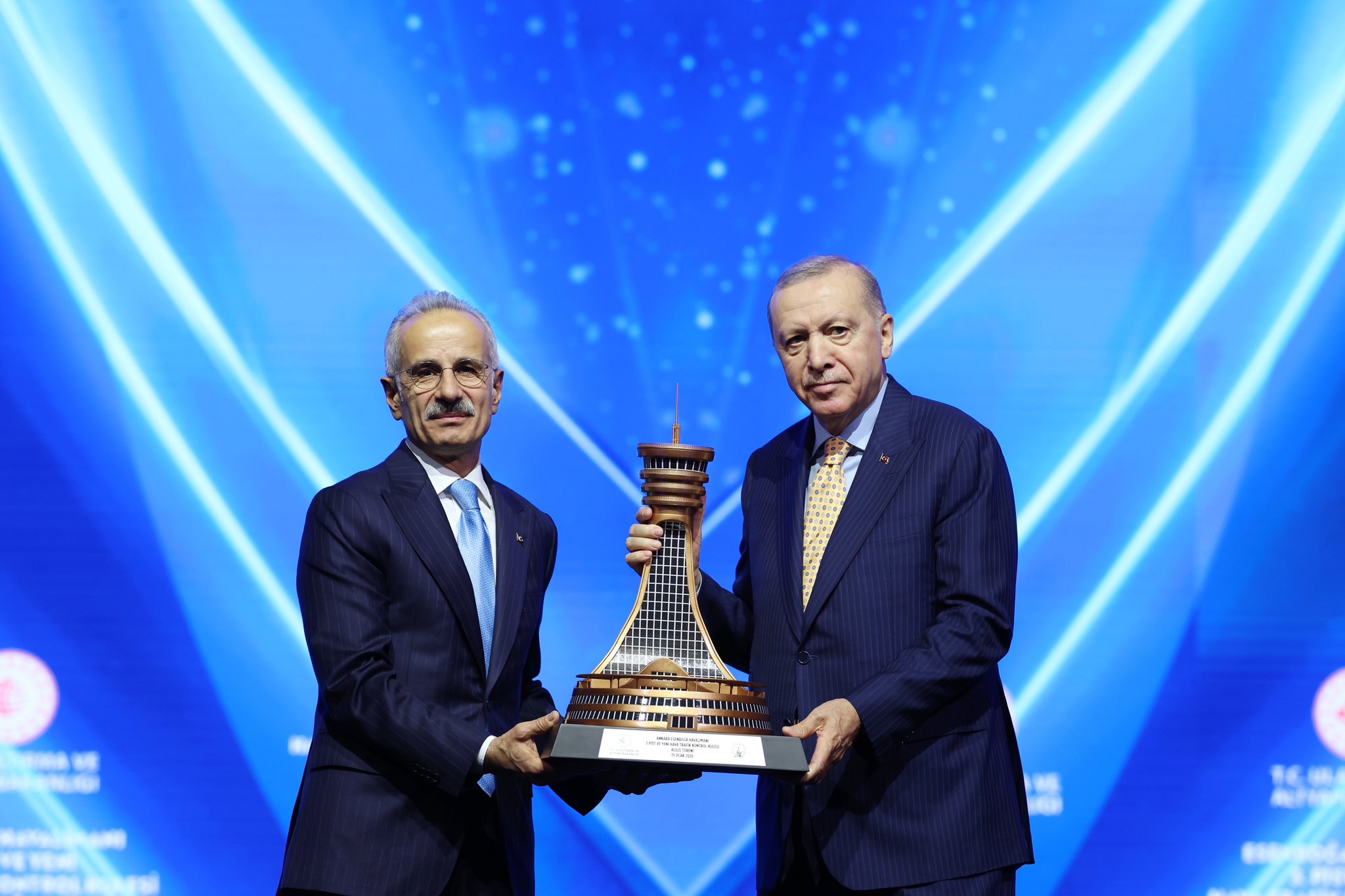 Cumhurbaşkanı Recep Tayyip Erdoğan, Ankara Esenboğa Havalimanı’nda yapımı tamamlanan 3’üncü