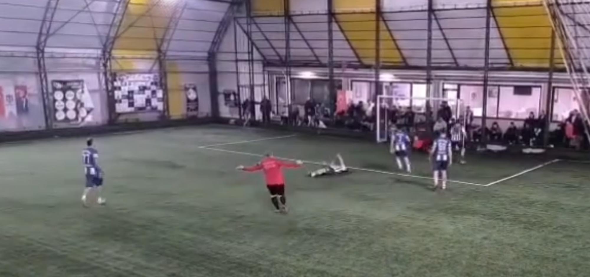 Tekirdağ’da mahalleler arası futbol turnuvasında dili boğazına kaçan Erdem Kara,