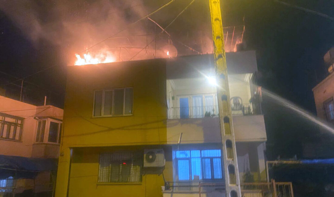 Müstakil Evin Terasında Çıkan Yangın Paniğe Neden Oldu Hatay’ın Payas