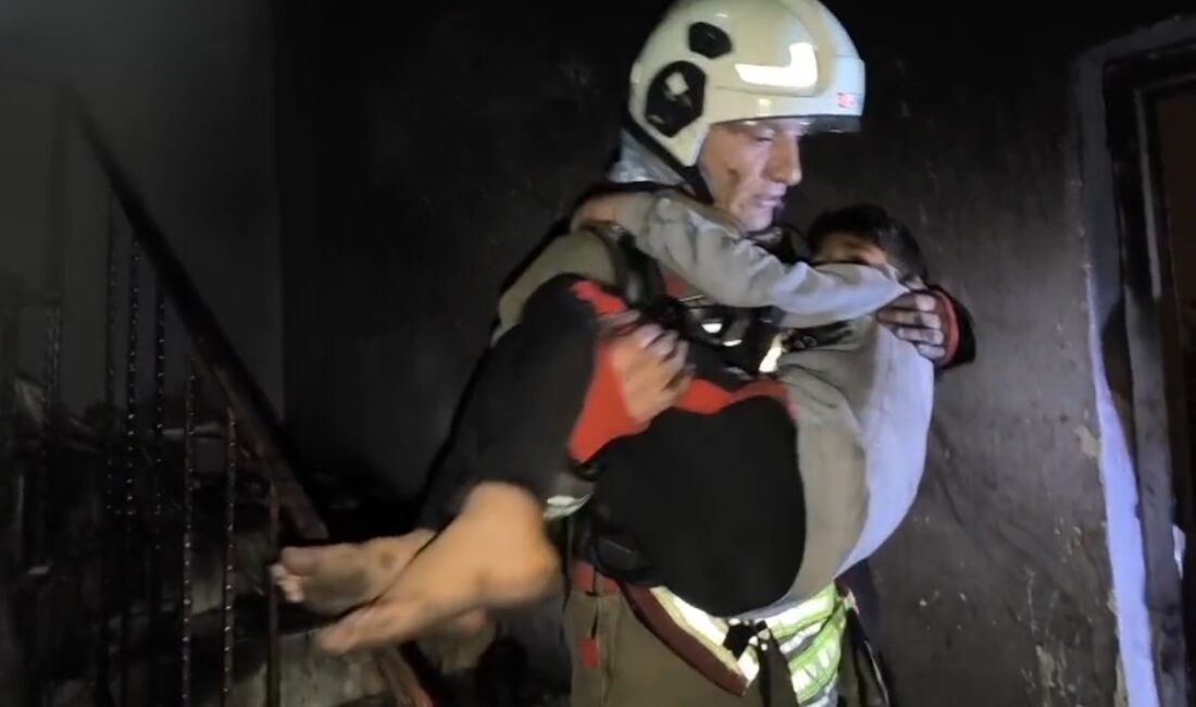 Hatay’ın Dörtyol ilçesinde iki katlı müstakil bir evde çıkan yangında