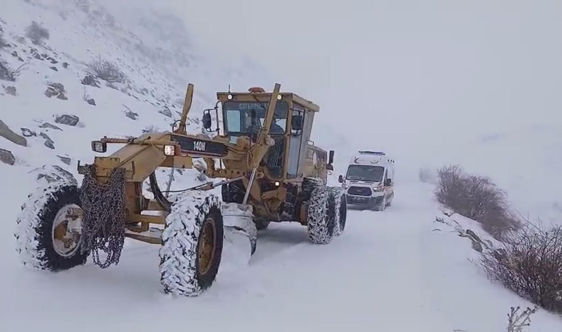 Kars’ın Digor ve Kağızman ilçelerinde etkili olan yoğun kar yağışı