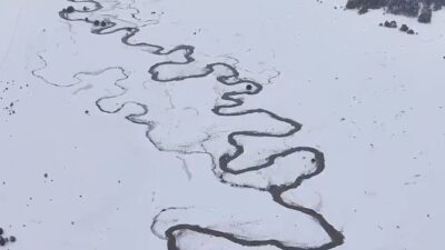 Bolu’nun yüksek kesimlerinde etkili olan kar yağışının ardından Aladağ bölgesindeki