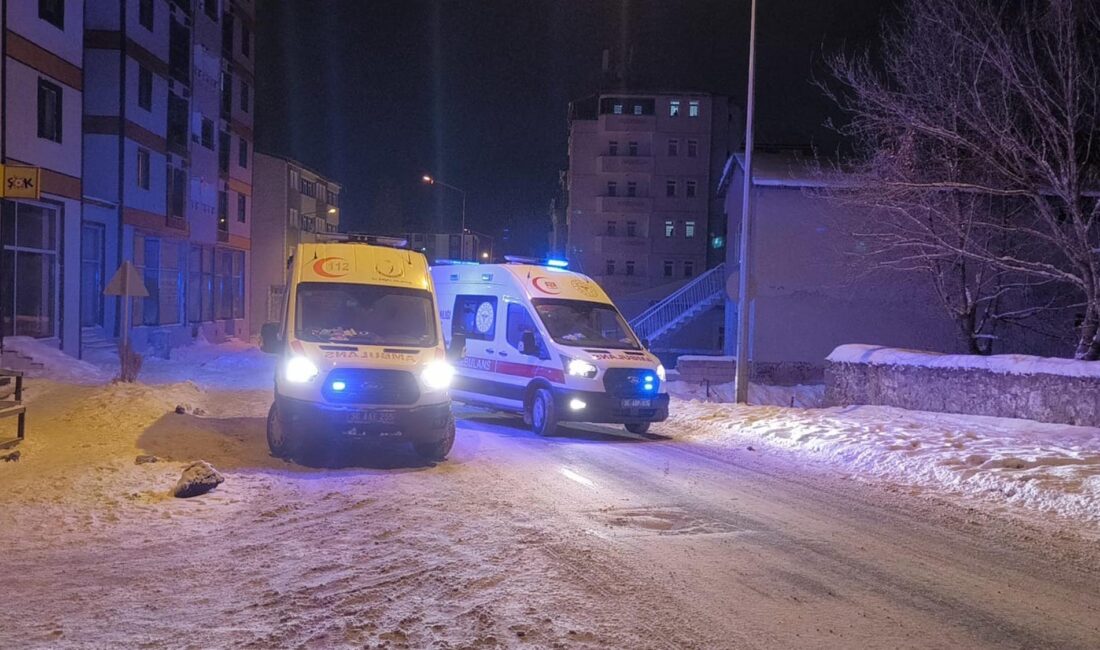 Kars’ta akşam saatlerinde bir evde sobadan sızan karbonmonoksit gazından etkilenen