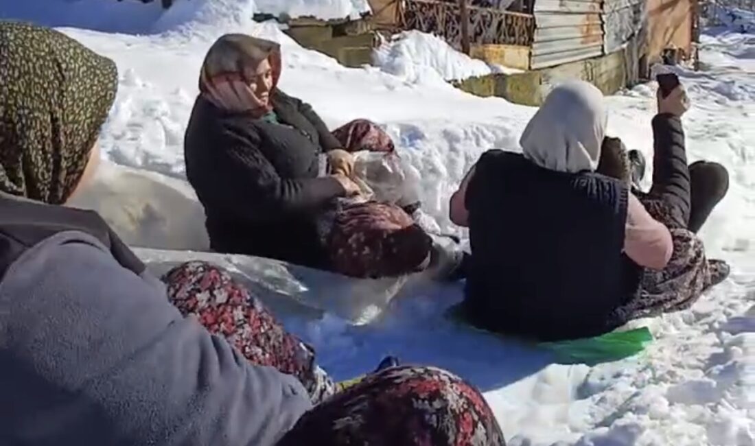 Bartın’ın Ulus İlçesinde Kar Kalınlığının 90 Santimetreye Ulaştığı Konuklu Köyünde