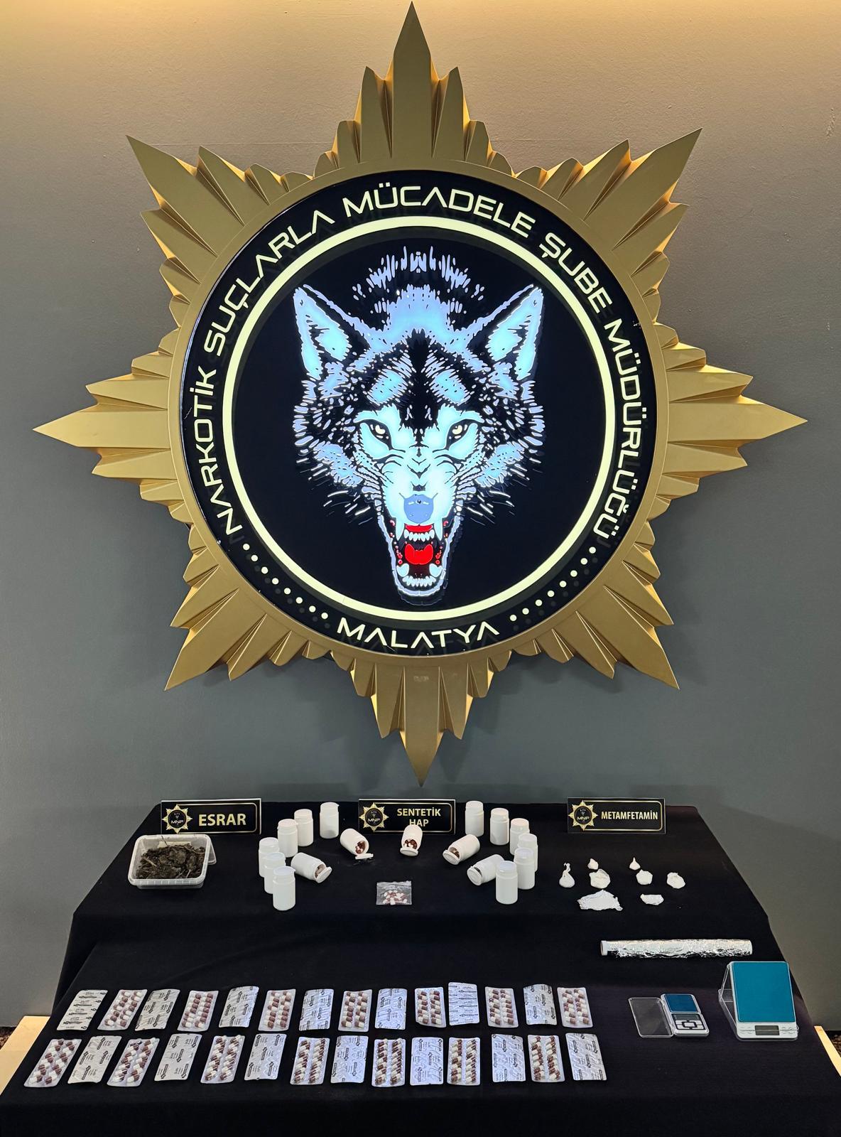 MALATYA – İl Emniyet Müdürlüğü Narkotik Suçlarla Mücadele Şube Müdürlüğü